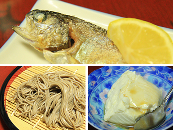 富士山の恵み「湧水」で育まれた新鮮食材と地元の旬素材 富士山の恵み「湧水」で育まれた新鮮食材と地元の旬素材